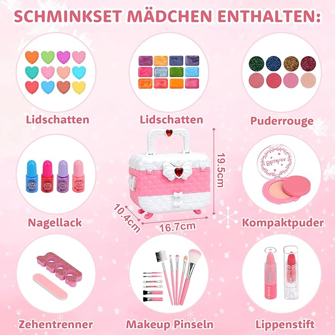 Kindergerechtes Schmink-Koffer Set