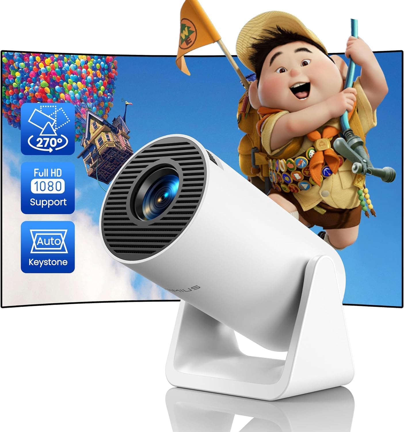 Portabler HD Smart-Projektor