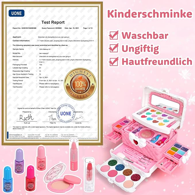Kindergerechtes Schmink-Koffer Set