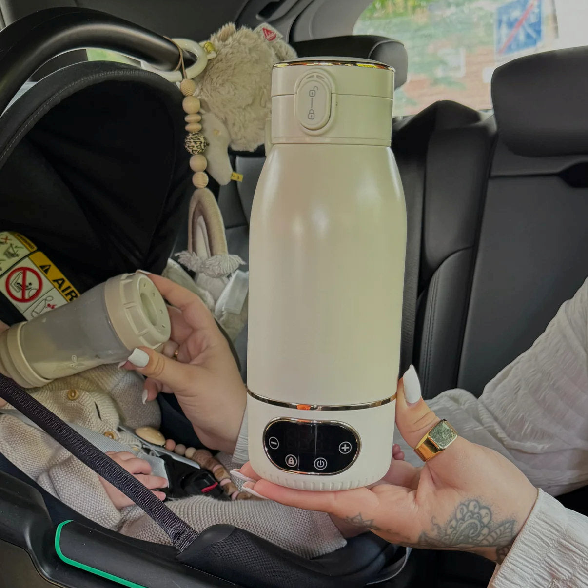 Portabler Wärmer für Babymilch (thermoisoliert)