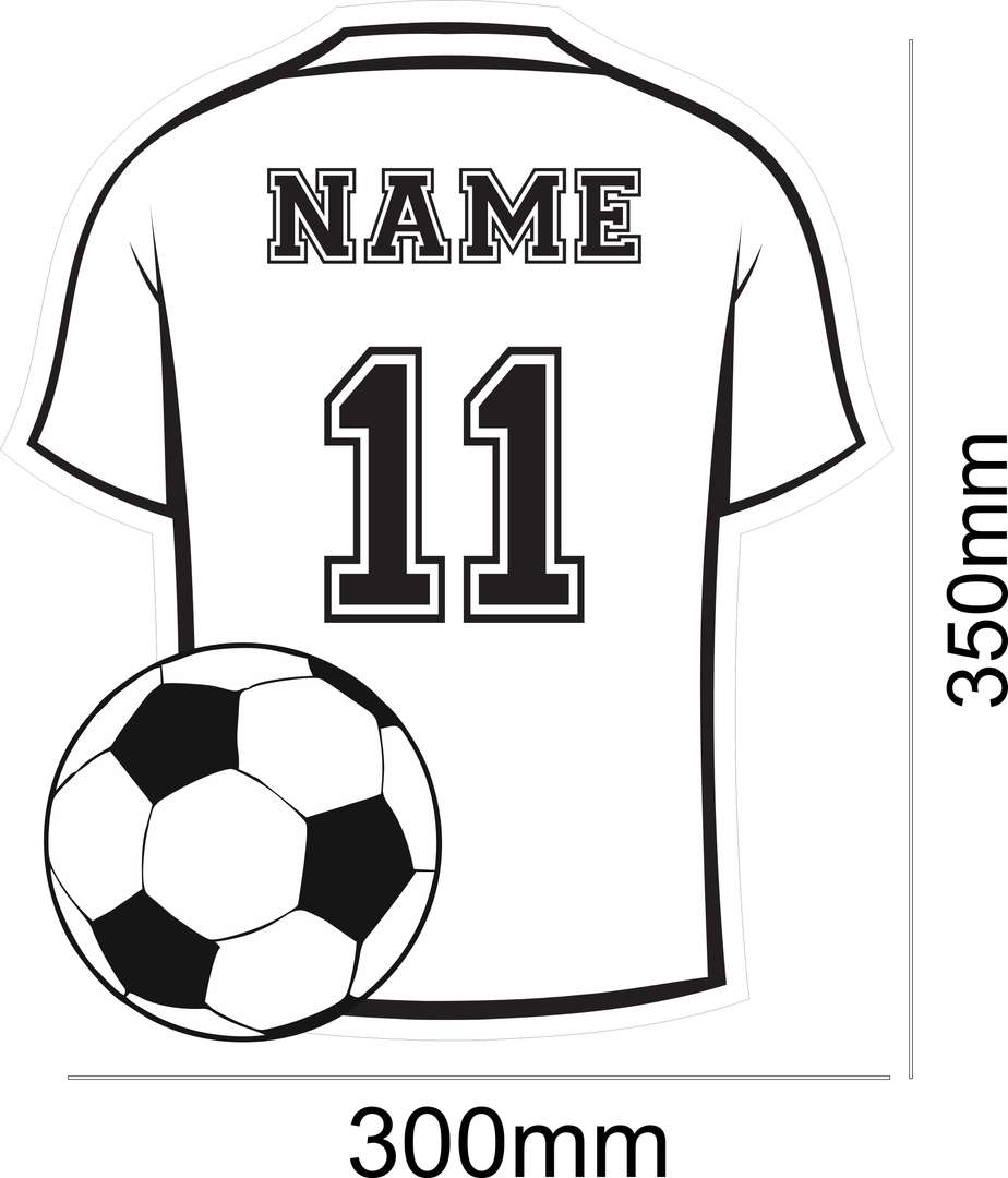 Fußball Trikot Spiegel (personalisierbar)