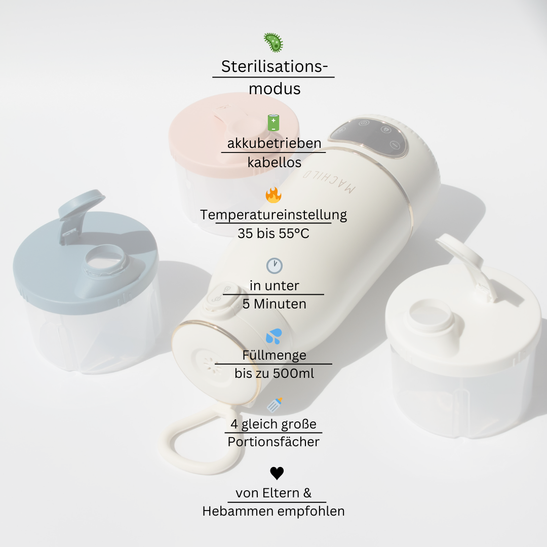 Portabler Wärmer für Babymilch (thermoisoliert)