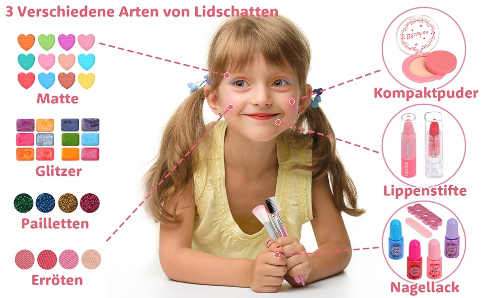 Kindergerechtes Schmink-Koffer Set