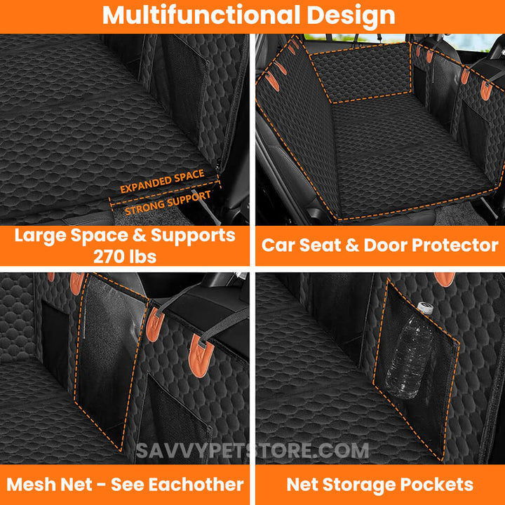 Premium Rückbank-Schoner mit stabilen Boden